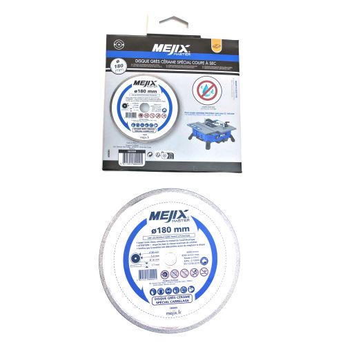 Disque diamanté grès cérame pour coupe carrelage CCE 180-ASP MEJIX 180009 photo du produit Secondaire 2 L