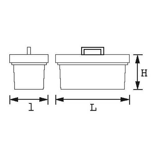 Coffre de chantier métallique 80L - SAM OUTILLAGE - SAM-518-PCV pas cher Secondaire 1 L