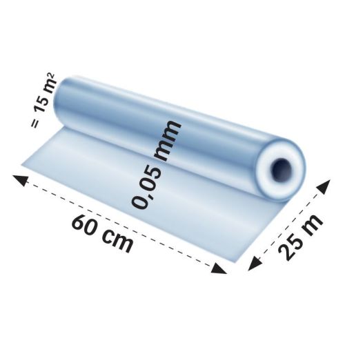 Protection adhésive APH 25 pour surfaces vitrées 60 cm x 25 m - 212030 photo du produit Secondaire 1 L