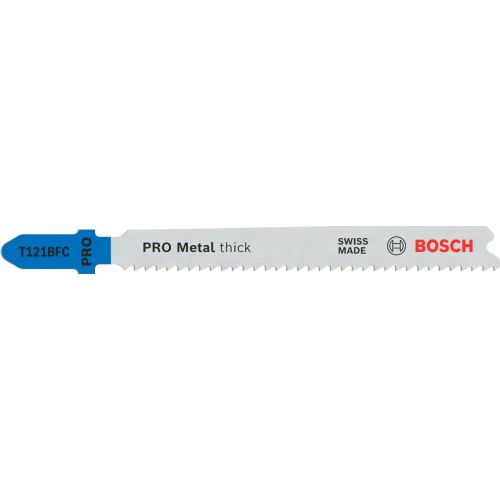 Lots de 5 lames scie sauteuse T121BFC Pro bimétal 92 mm pas 2 mm T BOSCH 2608655110 photo du produit