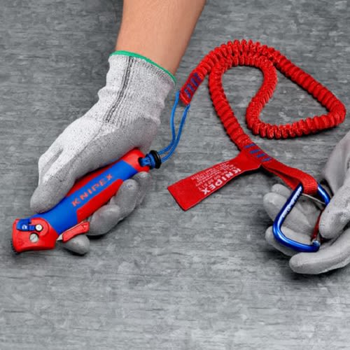 Couteau à dégainer avec sabot de guidage KNIPEX 16 50 145 SB photo du produit Secondaire 8 L