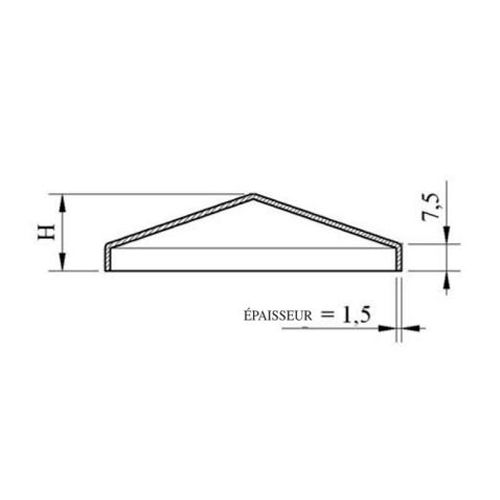 Couvre poteau 150x150mm - GUITEL - 4490150 pas cher Secondaire 1 L