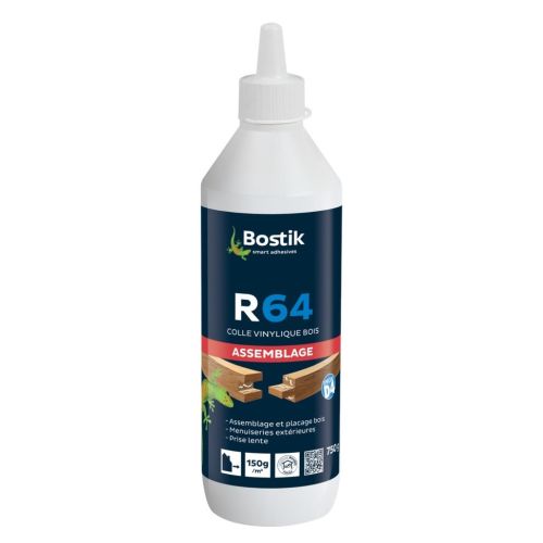 Colle vinylique R64 prise lente biberon 750 g BOSTIK 30604657 photo du produit Principale L