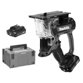 Scie à plaque de plâtre 12V Li-Ion CXT Makita SD100DSAJ + 2 batteries 2 Ah + chargeur + coffret MAKPAC pas cher Principale M