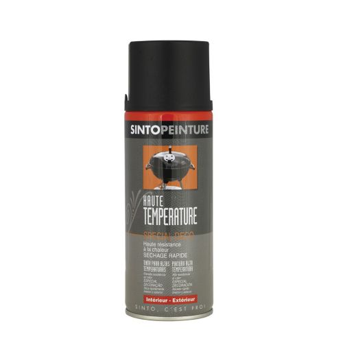 Peinture haute température aérosol noir 400 ml SINTO 925710