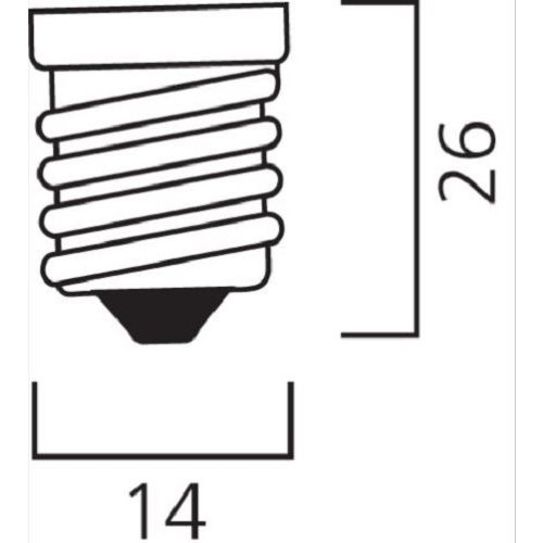 Lampe fluo-compacte MINI-LYNX FLAMME Sylvania 827 E14 7 W - 0035303 photo du produit Secondaire 1 L