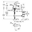 Mitigeur de bidet EUROSMART taille S monocommande GROHE 32928-002 photo du produit Secondaire 1 S