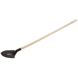 Pelle ronde Ks Tools col de cygne avec manche en bois photo du produit Principale M