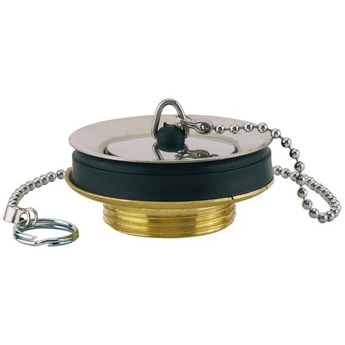 Bonde de lavabo laiton avec bouchon noir D40 chromé VALENTIN 00 115300 000 00 photo du produit