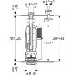 Mécanisme de chasse complet 3/6 l double touche alimentation d'eau latérale type 290-380 GEBERIT 283.307.21.2 photo du produit Secondaire 2 S