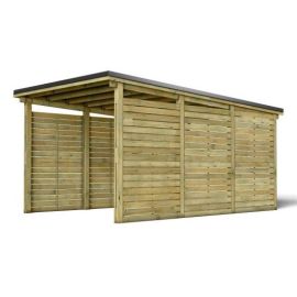 Carport bois César Forest Style pour 1 voiture 17,7 m² - 3828 photo du produit Principale M