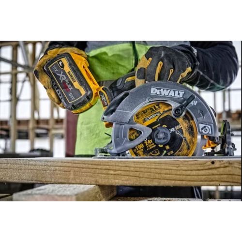 Scie circulaire 190 mm 54 V XR FLEXVOLT + 2 batteries 9 Ah + chargeur + coffret TSTAK VI DEWALT DCS578X2-QW photo du produit Secondaire 7 L