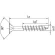 Vis universelle tête fraisée Torx filetage partiel WIROX 6X100 boîte de 100 - SPAX - 0191010601005 pas cher Secondaire 1 S