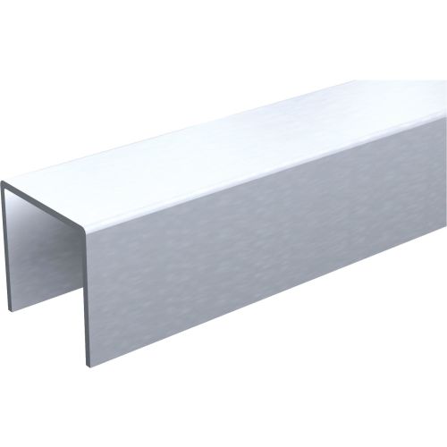 Rail de guidage U acier galvanisé 25 x 17 mm 4 m MANTION 1109/400 photo du produit Principale L