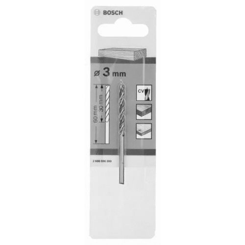 Mèche hélicoïdale diamètre 3x60 longueur utile 30mm pour le bois - BOSCH - 2608596300 pas cher Secondaire 2 L