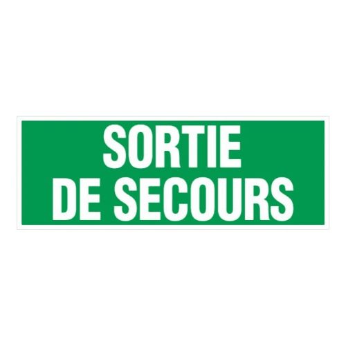 Plaque Sortie de secours 330 x 120 mm GB39 NOVAP 4140391 photo du produit Principale L