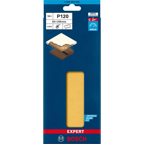 Feuille Abrasive Rectangle Expert C470 D 115x230mm G100 - BOSCH - 2608900875 pas cher Secondaire 29 L