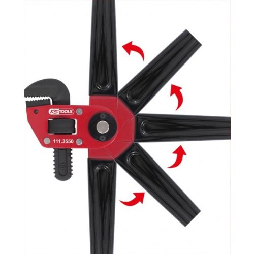 Clé à tube 1,1/2'' à tête pivotante KS TOOLS 111.3550 photo du produit Secondaire 2 L