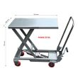 Table élévatrice manuelle Stockman aluminium 100 kg - BAL100 photo du produit Secondaire 1 S