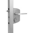 Serrure LA type industriel pour portail battant tube 10-30mm argent &ndash; LOCINOX - P00011891-SILV pas cher