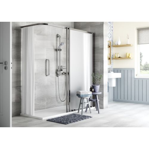 Rideau de douche 900x2000 lesté en polyester AKW 24074 photo du produit Secondaire 3 L