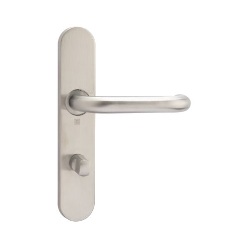 Ensemble sur plaques JADE s&eacute;rie 1294 type condamnation finition inox bross&eacute; - HERACLES - B-INOX-SP10 pas cher Secondaire 2 L