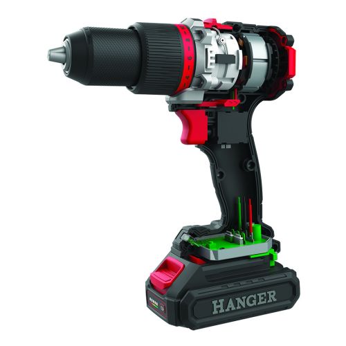 Perceuse-visseuse 18 V DD18-60Z2 60 Nm + 2 batteries 2 Ah + 1 chargeur rapide + coffret HANGER 400110 photo du produit Secondaire 5 L