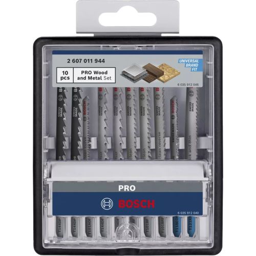 Coffret 10 lames scie sauteuse Pro multimatériaux BOSCH 2607011944 photo du produit Secondaire 2 L