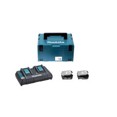 197504-2 - Pack Énergie 18 V Li-Ion (2 batteries + 1 chargeur double) avec  coffret MAKPAC