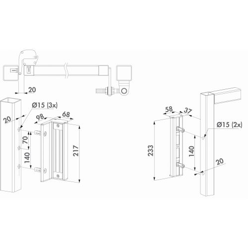 Ventouse électromagnétique LOCINOX avec poignée en applique