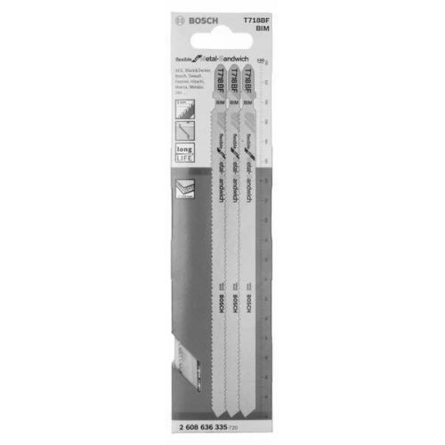 Lames de scie sauteuse T 718 BF Flexible for Metal-Sandwich - BOSCH - 2608636335 pas cher Secondaire 2 L