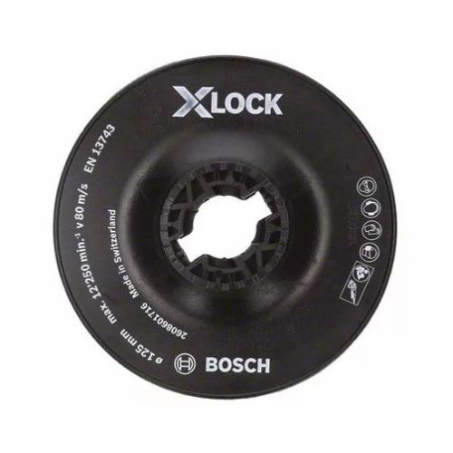 Plateau de ponçage X-LOCK Dur 125 mm BOSCH 2608601716 photo du produit