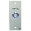 Bouton poussoir NO/NF sur plaque inox 40x100mm avec 2 vis anti-vandales  - HERACLES - PL40NFL pas cher