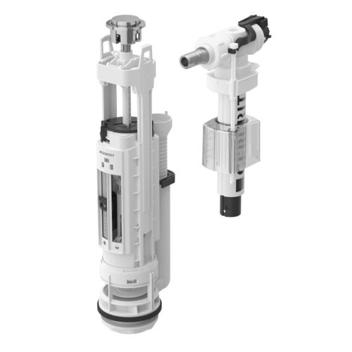 Mécanisme de chasse NEMO solo latéral 590 type 290 - 380 rinçage simple touche - GEBERIT - 283.005.21.2 pas cher Secondaire 1 L