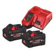 Pack de 2 batteries M18GORGENRG-802 FORGE 18 V 8 Ah + chargeur rapide MILWAUKEE 4933498612 photo du produit