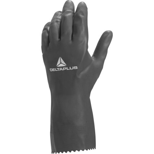 Gant néoprène latex NEOCOLOR VE530 floqué coton noir T9/10 - DELTA PLUS - VE530BM09 pas cher