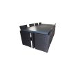 Ensemble repas encastrable 8 places plateau aluminium noir - DCB GARDEN - PVC-8-ALU-N pas cher