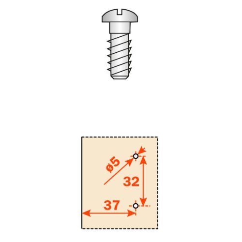 Embase cruciforme avec Eurovis perçage 37 x 32 mm acier finition argentée 0 mm SALICE BAVGM09F/16 photo du produit Secondaire 1 L