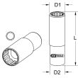 Douille longue pour injecteur diesel 1/2'' 6 pans 27 mm KS TOOLS 150.2314 photo du produit Secondaire 1 S