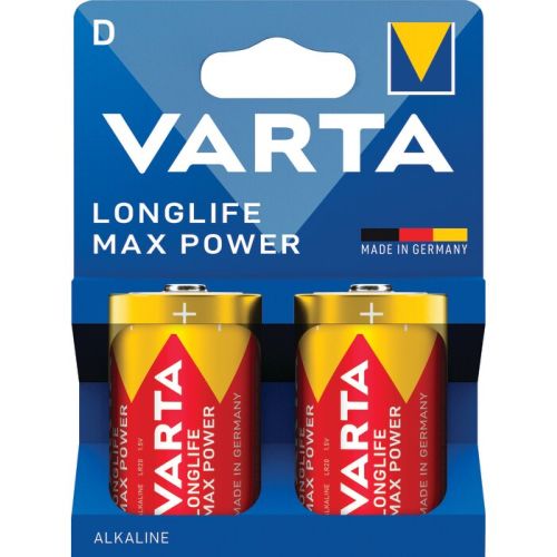 Pile alcaline 1,5 V Longlife Max Power LR20/D blister de 2 VARTA 546292 photo du produit Principale L