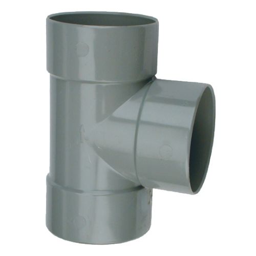 Té pied de biche PVC double Femelle 87°30 D125 - WAVIN - 3026022 pas cher