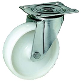 Roulette platine pivotante polypropylène blanc 50 mm PRODIF SOMEC 22015 photo du produit Principale M