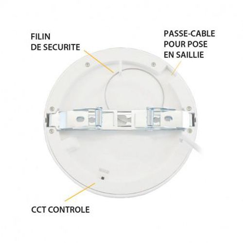 Plafonnier LED ALDEBARAN blanc D170 mm 12 W CCT dimmable MIIDEX LIGHTING 77555 photo du produit Secondaire 1 L