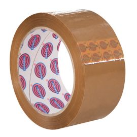 Ruban adh&eacute;sif d'emballage PVC havane 50mmx66m - EUROCEL - 000201666 pas cher Principale M