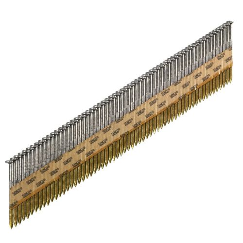 Clous en bande tête en D 34° 2,8 x 50 mm annelés galvanisés en boîte 2000 pièces SENCO GE51AXBKR photo du produit Principale L
