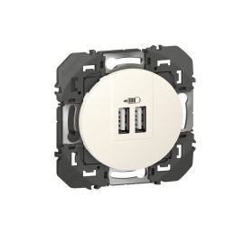 Double chargeur USB DOOXIE Legrand 3 A finition blanc photo du produit Principale M