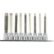 Jeu de 9 douilles tournevis TORX® 3/8 '' sur rail T20 à T60 KS TOOLS 922.3896 photo du produit