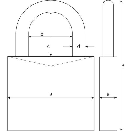 Cadenas à combinaison 50mm HT anse inox blister - ABUS - 180IB/50HB63 pas cher Secondaire 3 L