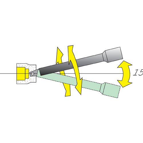 Rallonge 1/4'' angulaire SAM OUTILLAGE R-211-SP photo du produit Secondaire 2 L