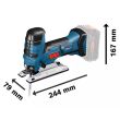Scie sauteuse 18 V GST 18V-LI S Professional (sans batterie ni chargeur) BOSCH 06015A5100 photo du produit Secondaire 1 S